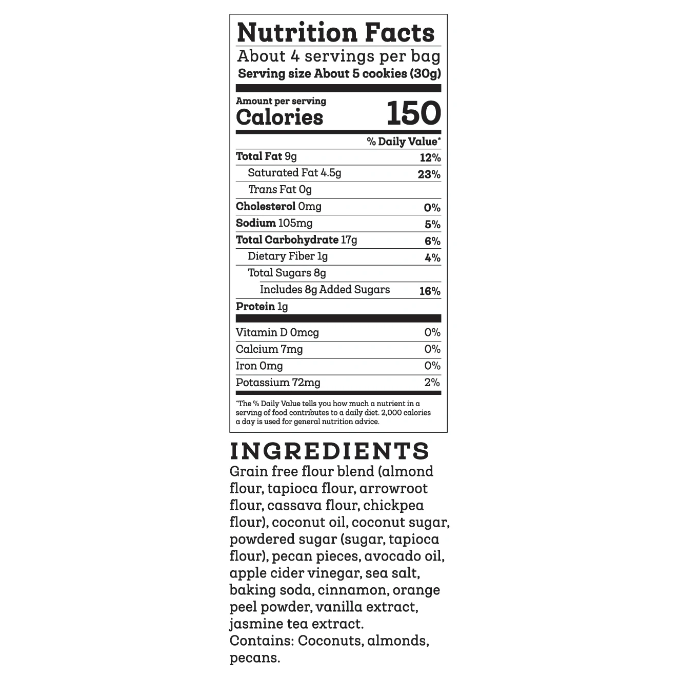 nutrition facts