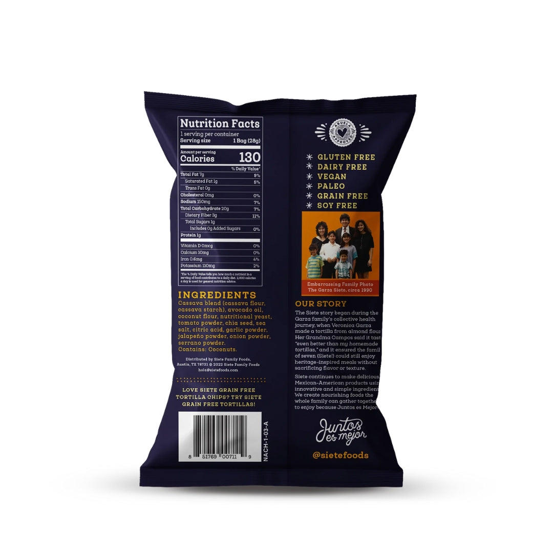 Siete Nacho Grain Free Tortilla Chips – Healthy 961