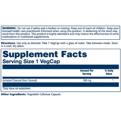 Solaray® Activated Charcoal 280mg