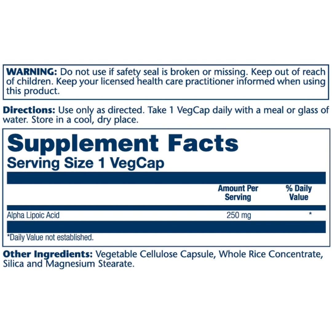 Solaray® Alpha Lipoic Acid 250mg