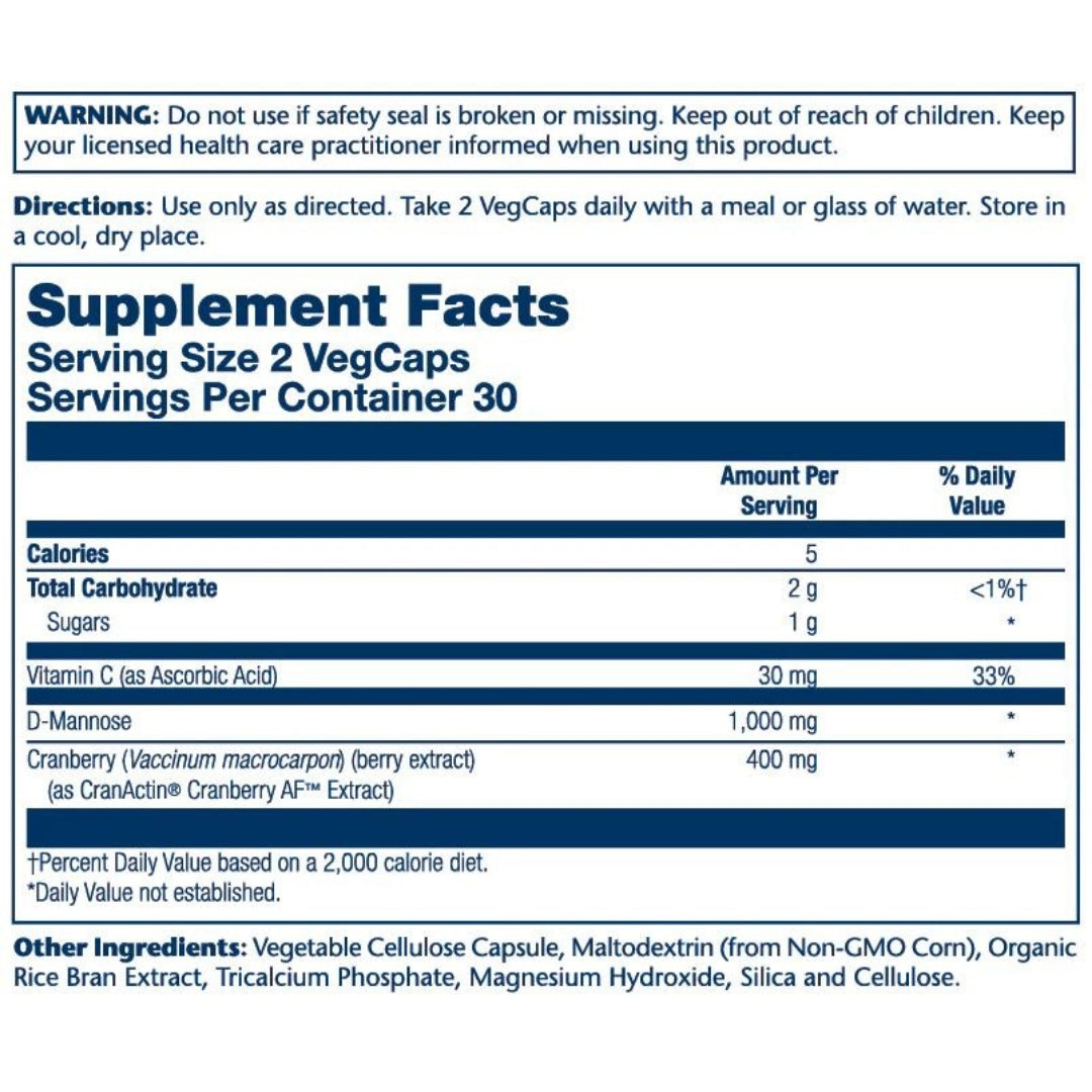 Solaray® CranActin® D-Mannose 1000mg