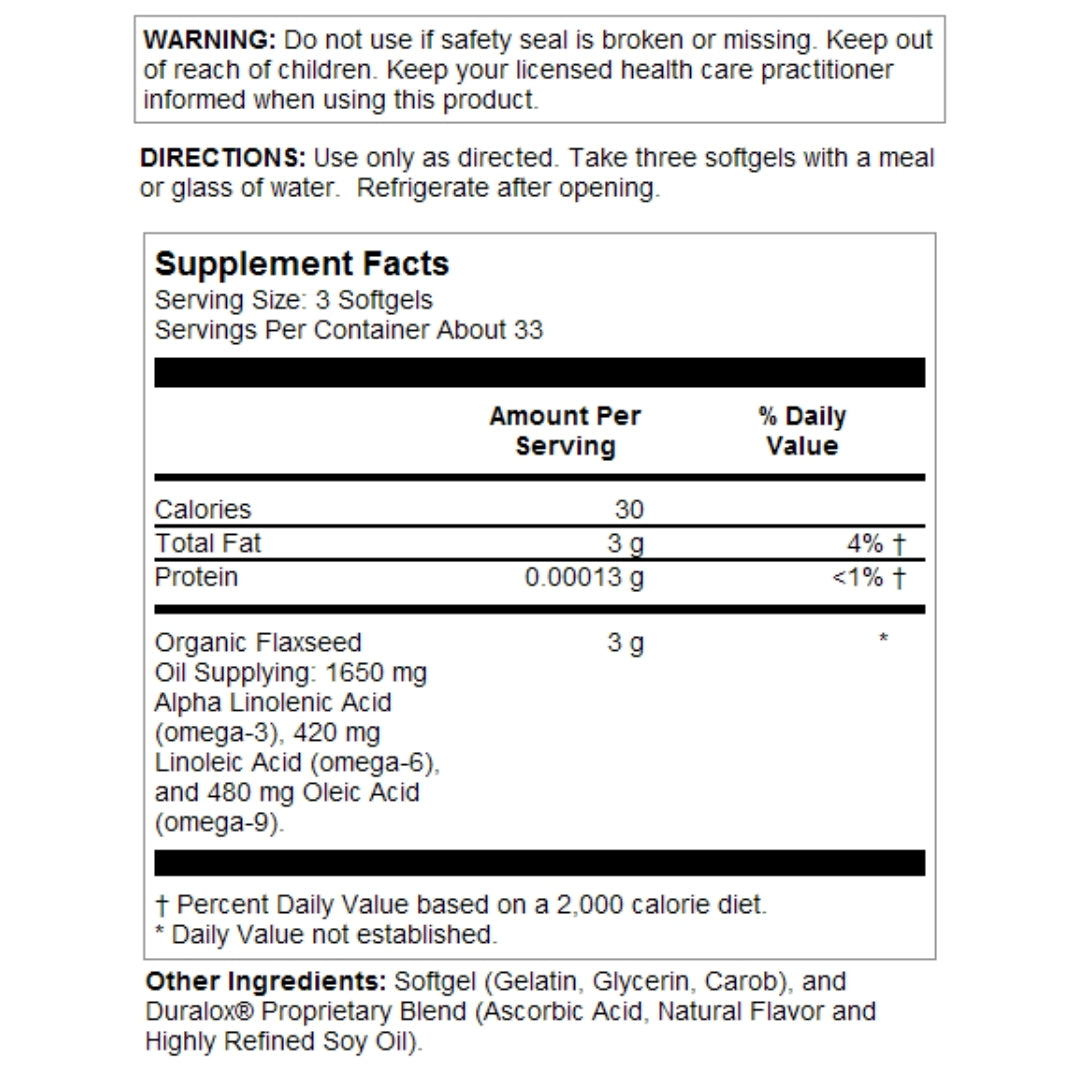 Solaray® Flaxseed Oil 1000mg