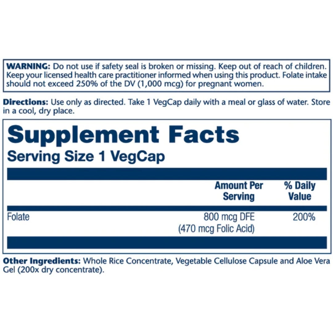 Solaray® Folic Acid 470mcg