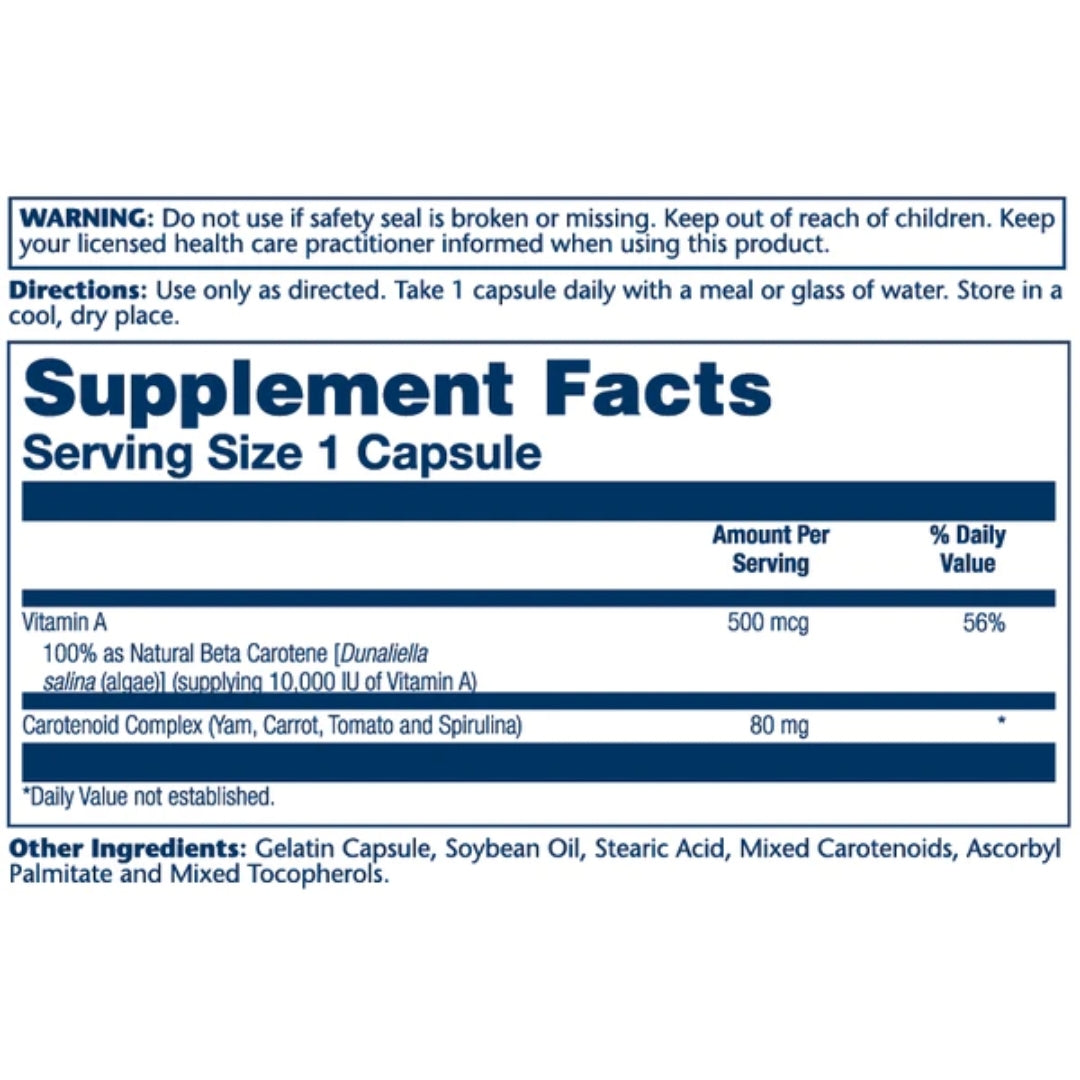 Solaray® Food Carotene™ 500mcg