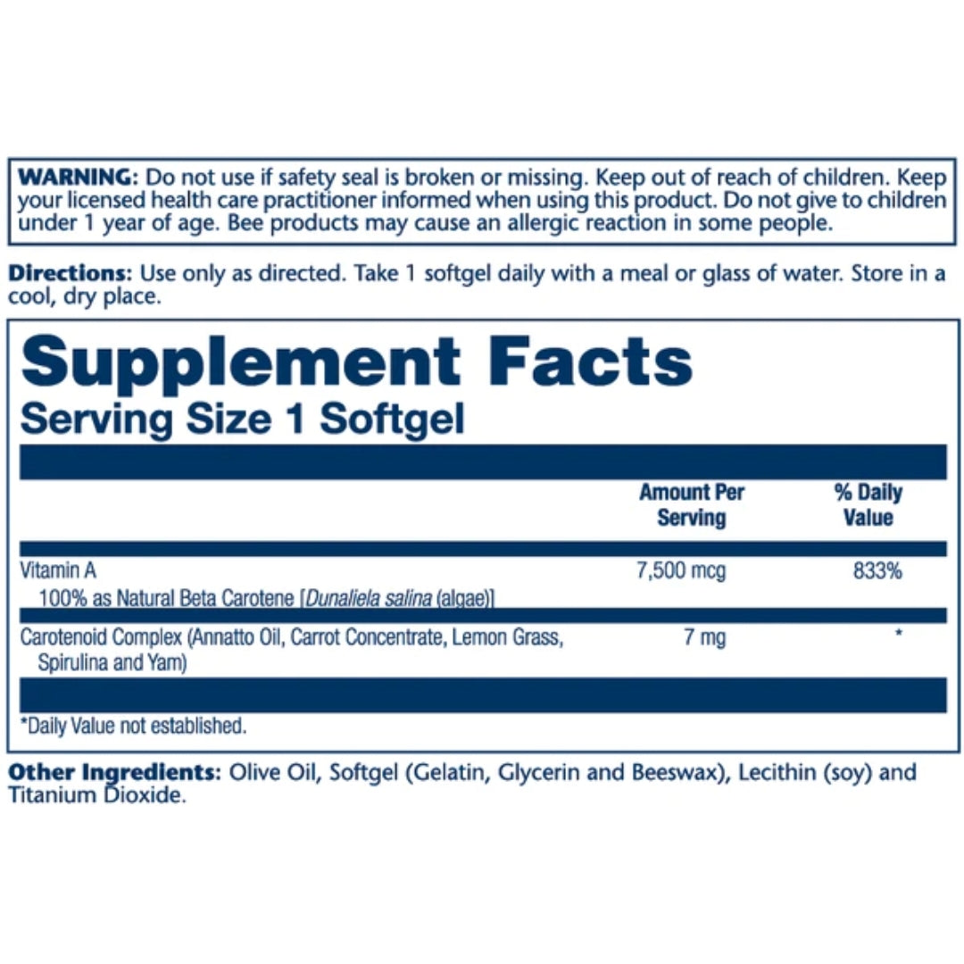 Solaray® Food Carotene™ 7500mcg