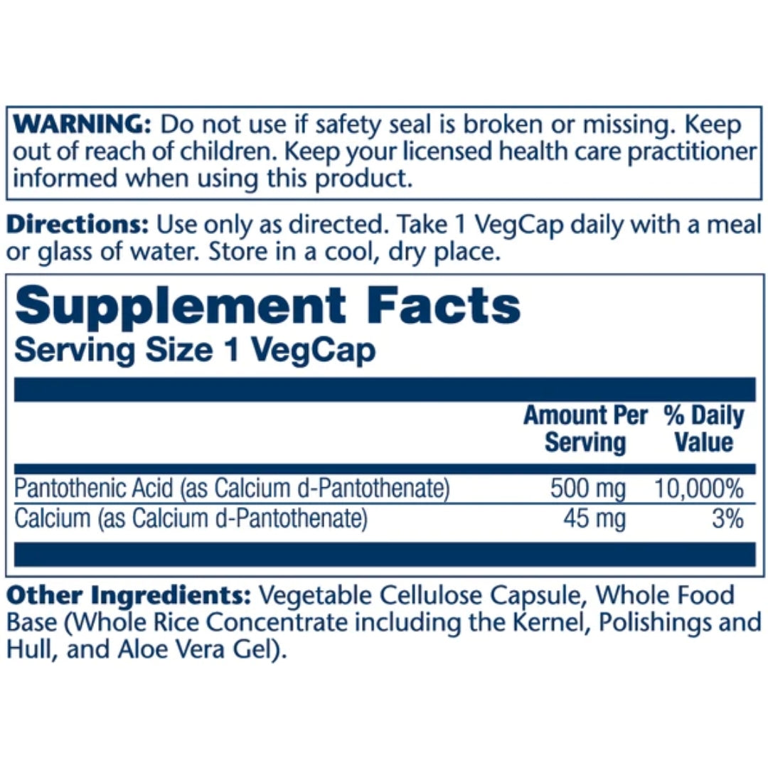 Solaray® Pantothenic Acid 500mg