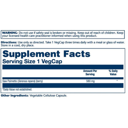 Solaray® Saw Palmetto 580mg