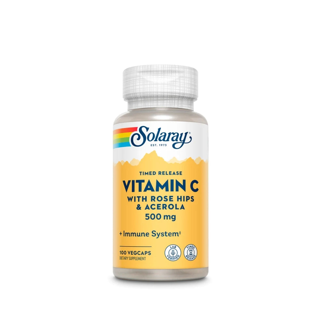 Solaray® Vitamin C With Rose Hips & Acerola 500mg