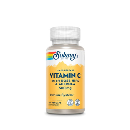 Solaray® Vitamin C With Rose Hips & Acerola 500mg