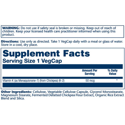 Solaray® Vitamin K-2 Menaquinone-7 50mcg