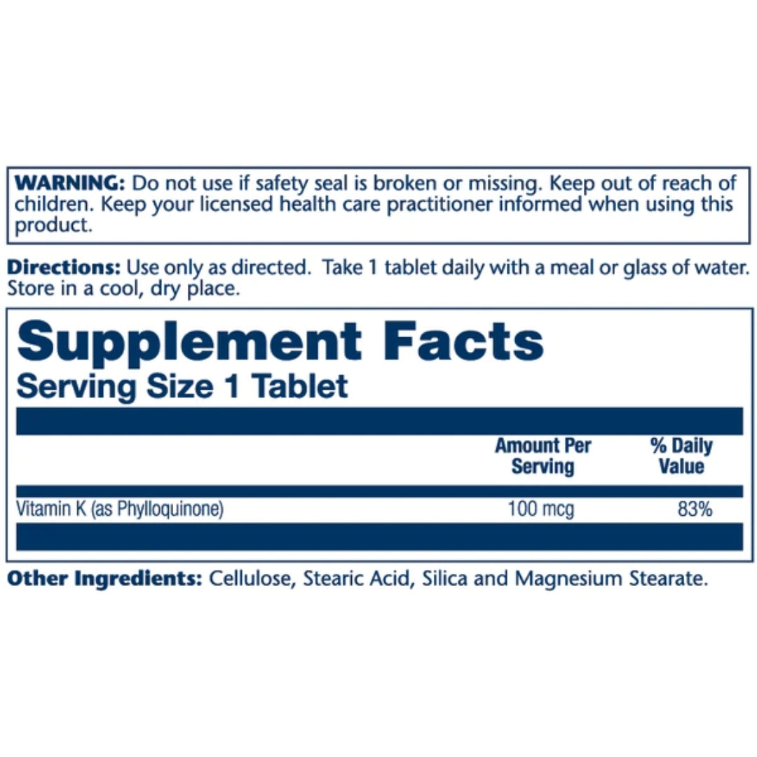 Solaray® Vitamin K 100 mcg