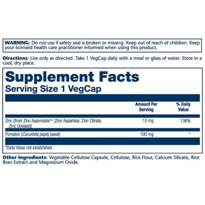 Solaray® Zinc Asporotate 15mg