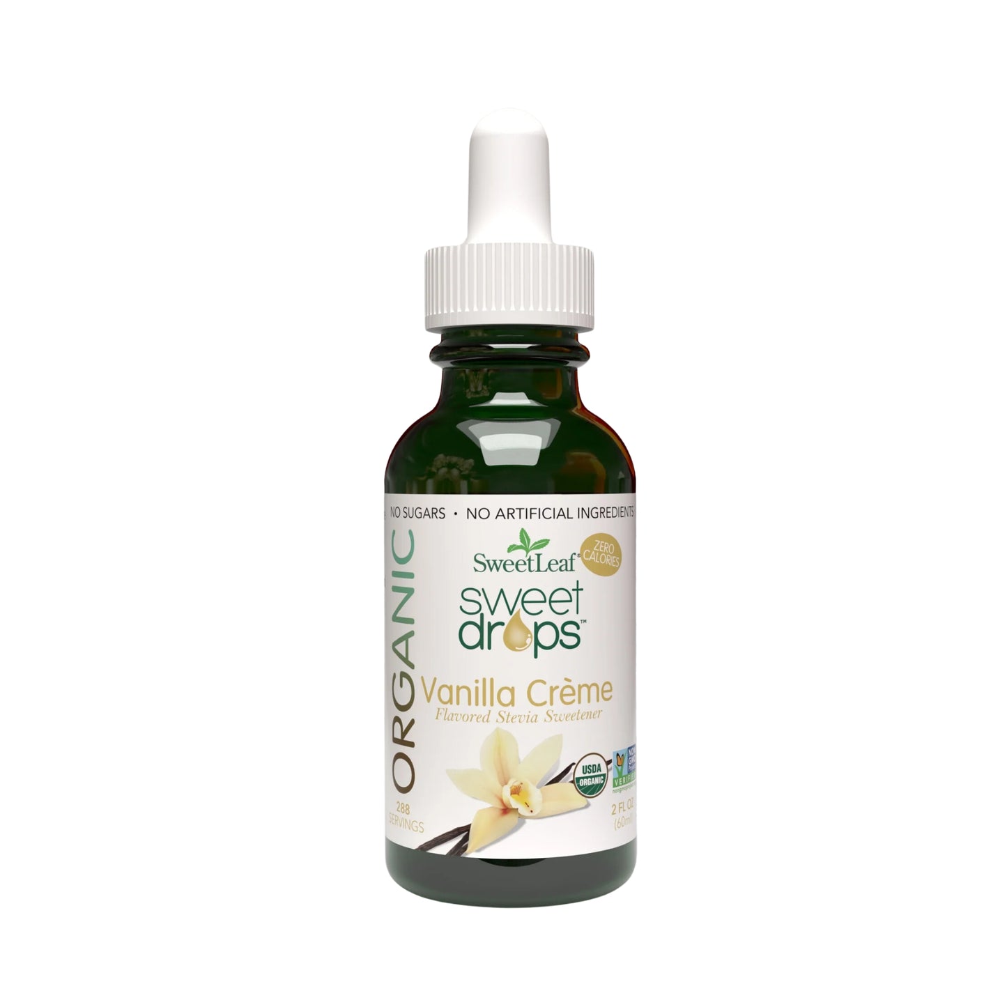 SweetLeaf® Organic Sweet Drops® Vanilla Crème Flavored Stevia Sweetener Dropper