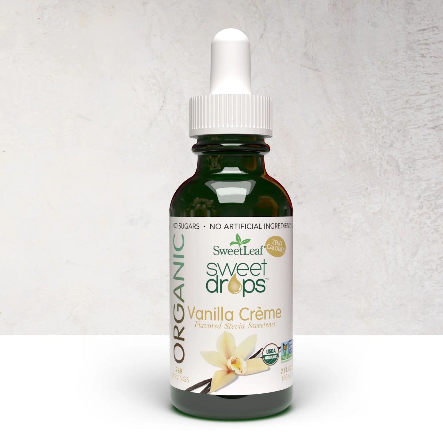 SweetLeaf® Organic Sweet Drops® Vanilla Crème Flavored Stevia Sweetener Dropper