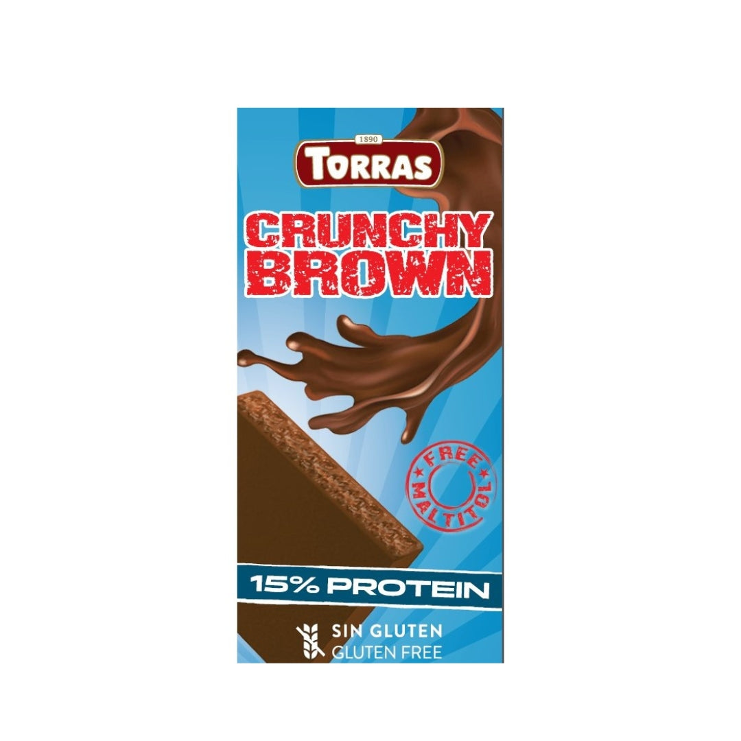 Torras Crunchy Brown Milk Chocolate With Soy Protein