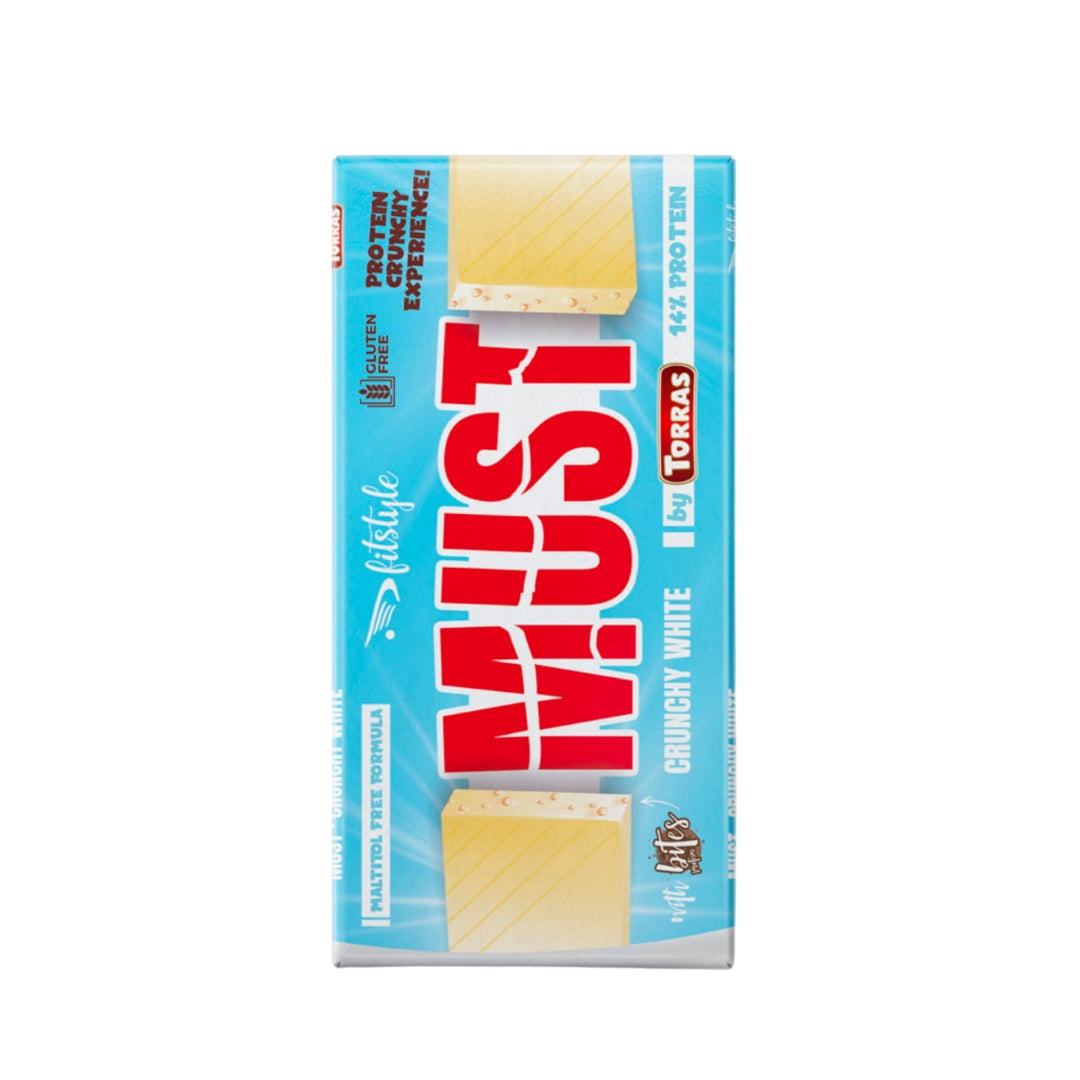 Torras Crunchy White Chocolate With Soy Protein