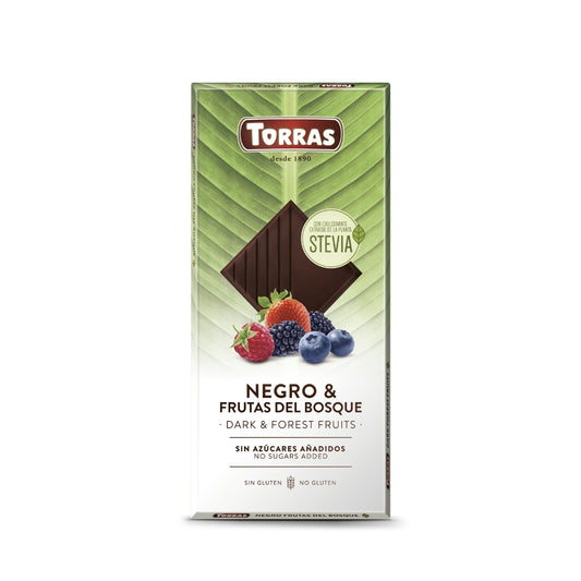 Torras Sugar Free Dark Chocolate & Forest Fruits With Stevia