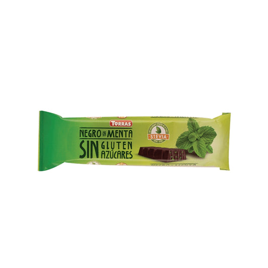 Torras Sugar Free Dark Chocolate & Mint Bar With Stevia