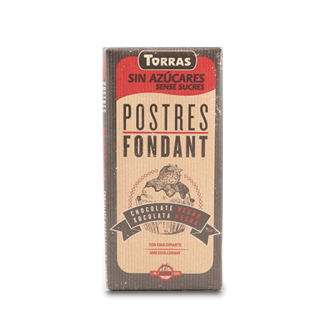 Torras Sugar Free Fondant Dark Chocolate For Cooking