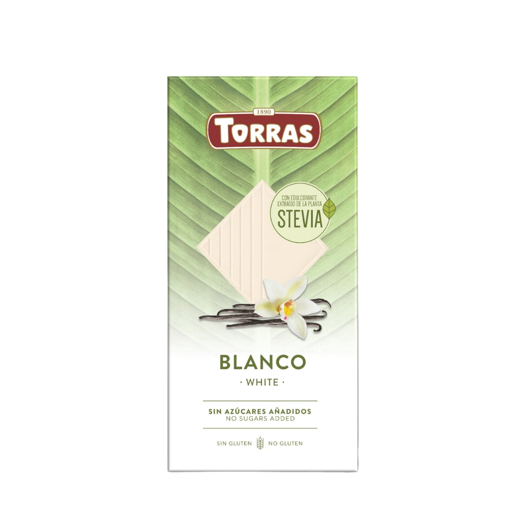 Torras Sugar Free White Chocolate With Stevia