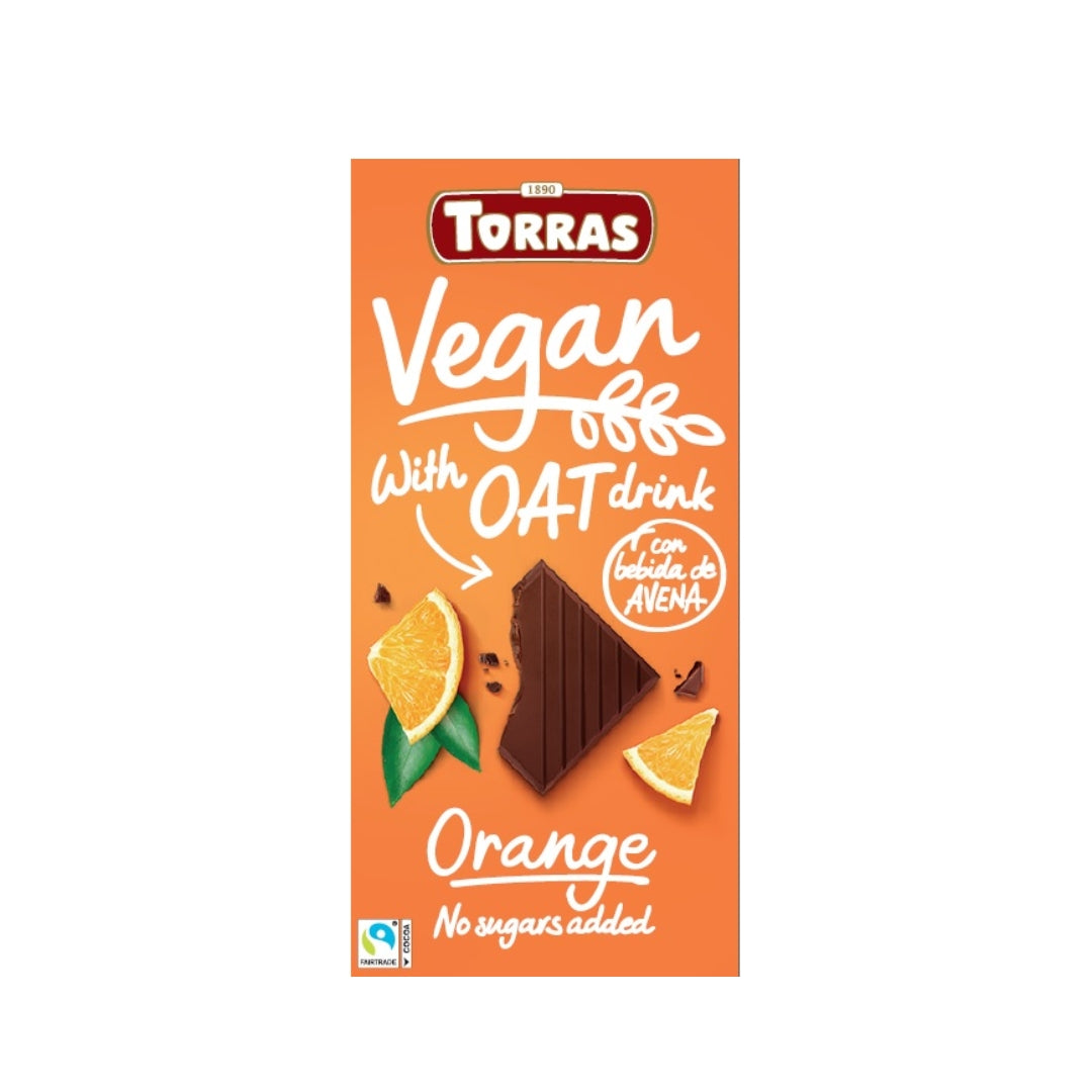 Torras Vegan Chocolate With Oat Drink Orange