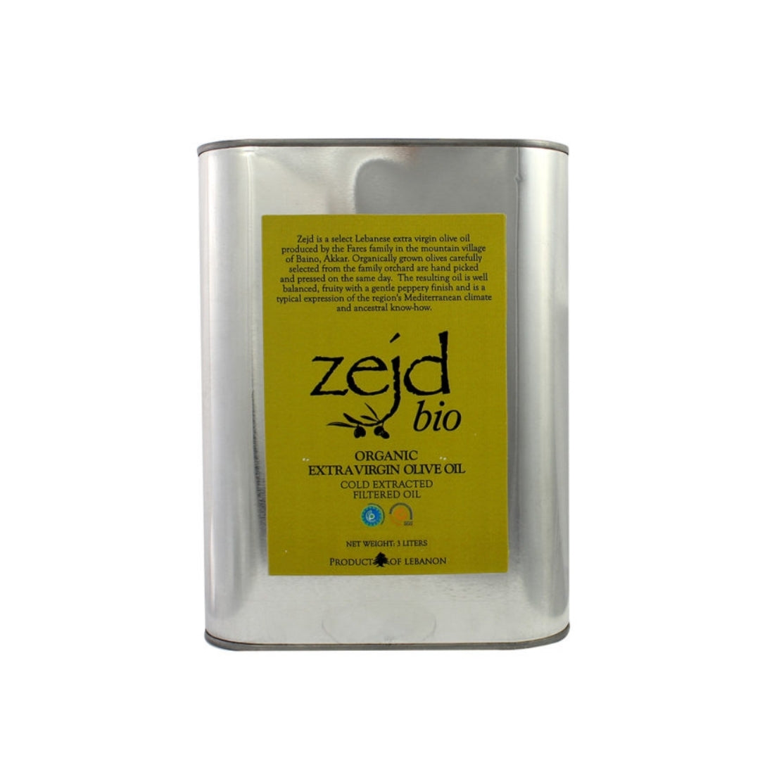 Zejd Organic Extra Virgin Olive Oil Tin