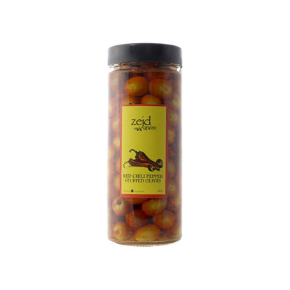 Zejd Red Chili Pepper Stuffed Olives