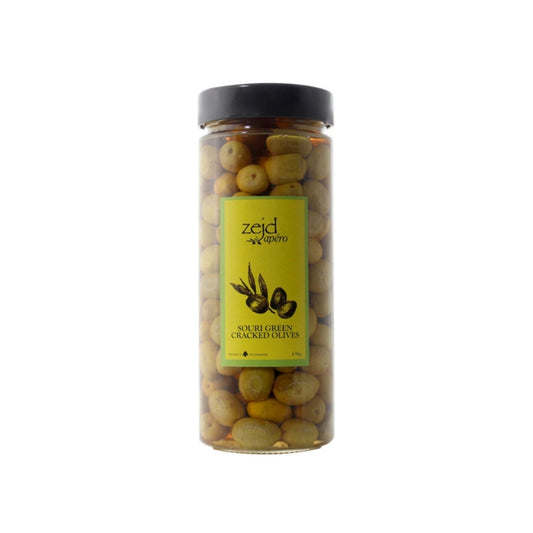 Zejd Souri Green Cracked Olives