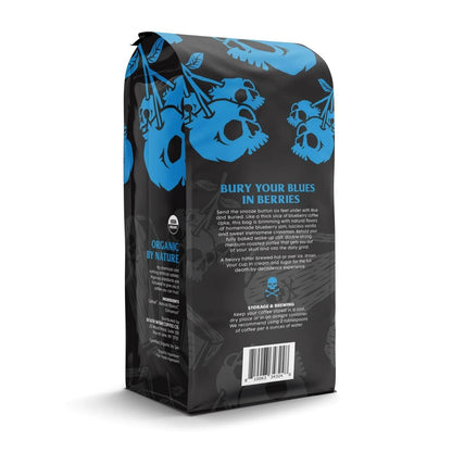 Death Wish Coffee Blue Buried Flavored Ground Coffee Back