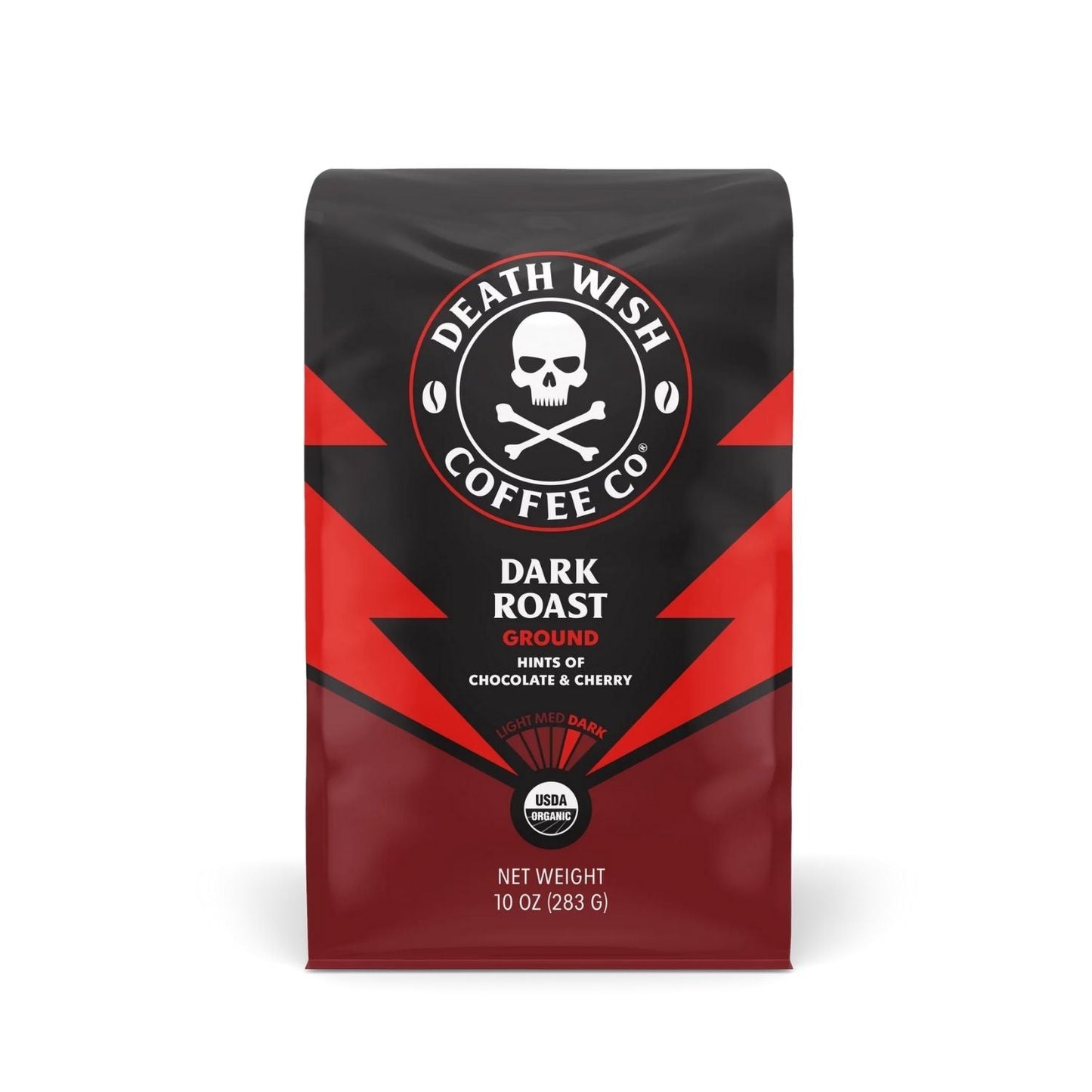 Death Wish Coffee Dark Roast Ground Coffee Front