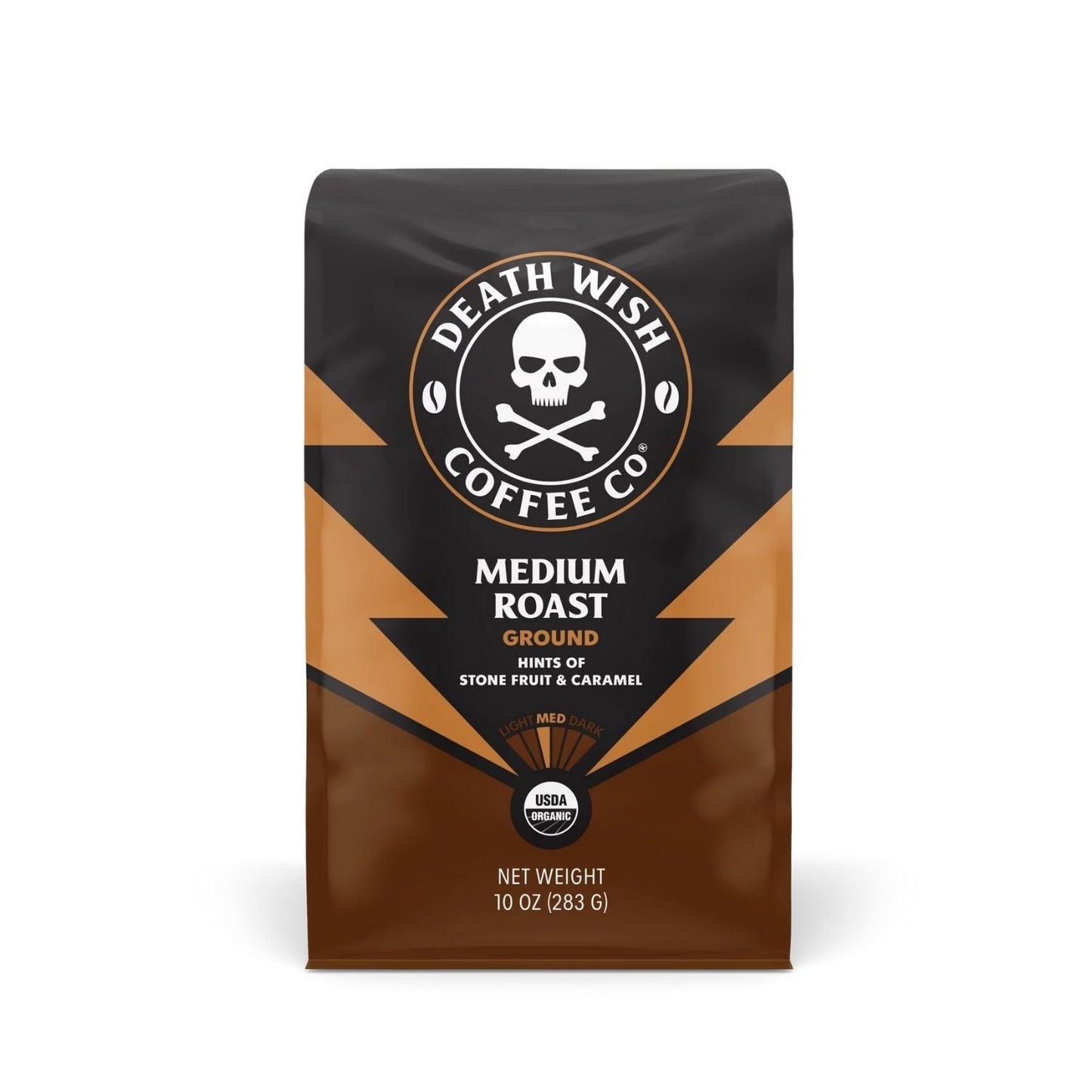 Death Wish Coffee Medium Roast Ground Coffee Front