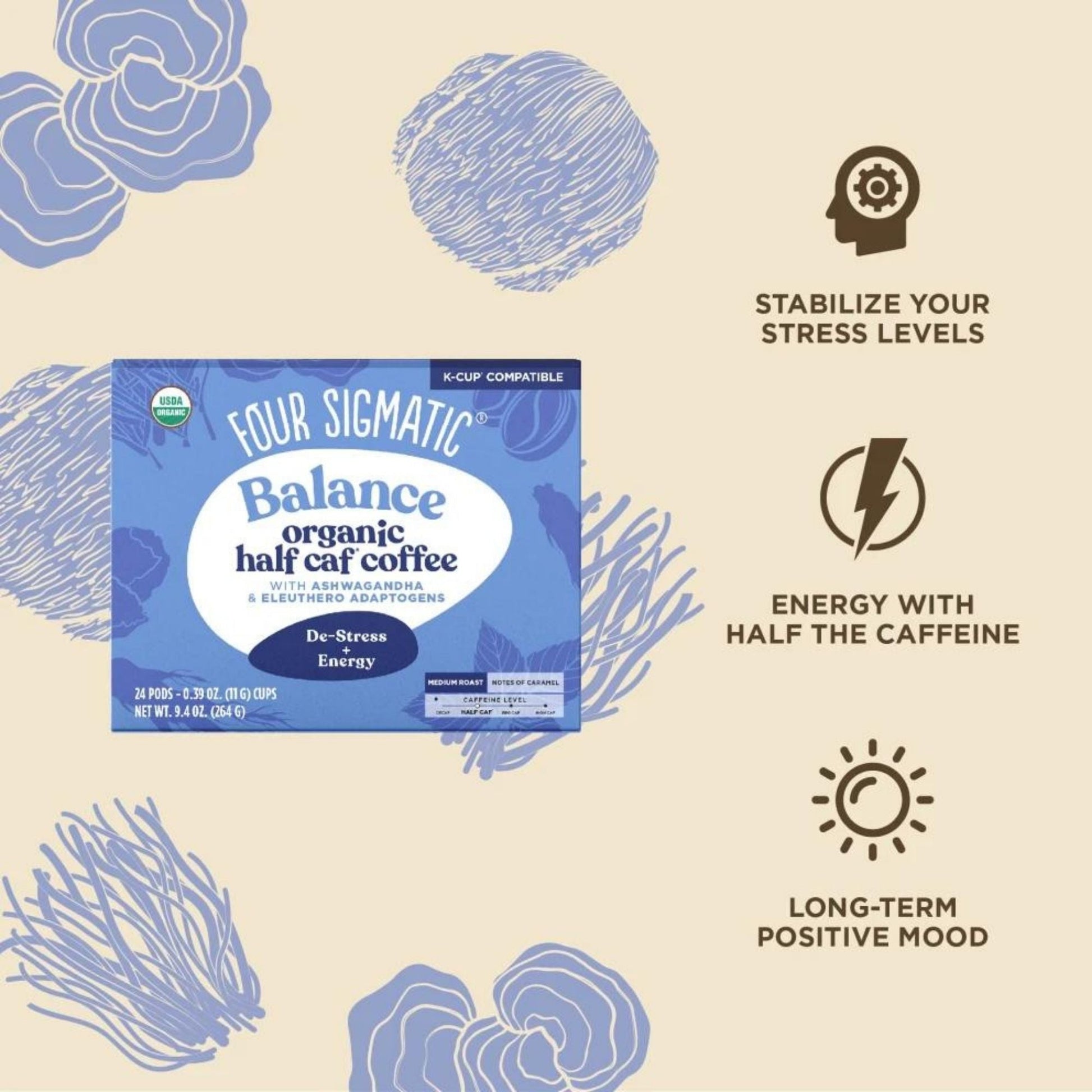 Four Sigmatic Balance Organic Instant Coffee Benefits