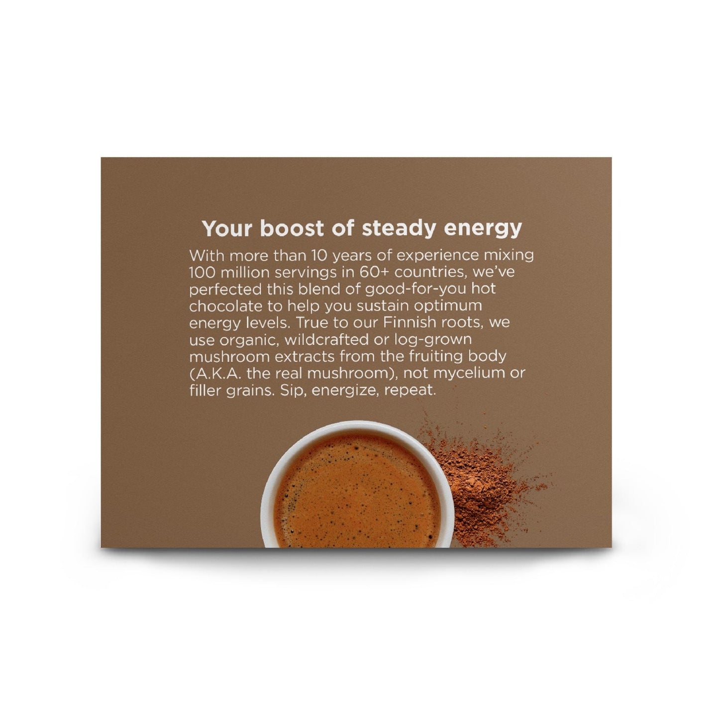 Four Sigmatic Boost Organic Cacao Mix Side