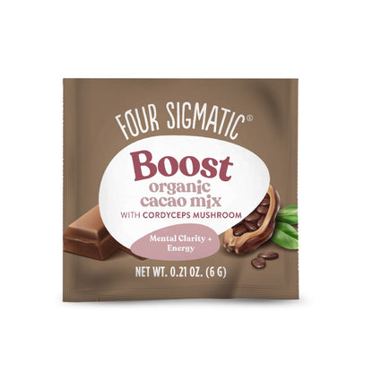 Four Sigmatic Boost Organic Cacao Mix Packet Front