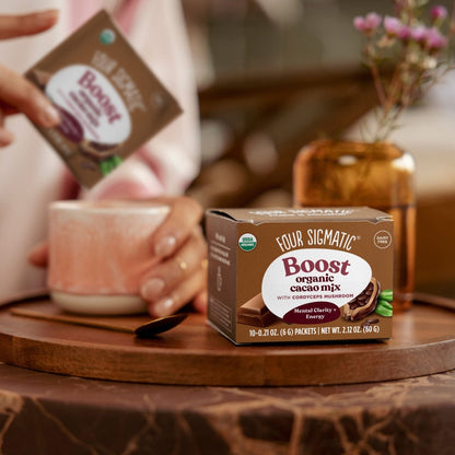 Four Sigmatic Boost Organic Cacao Mix Lifestyle Image