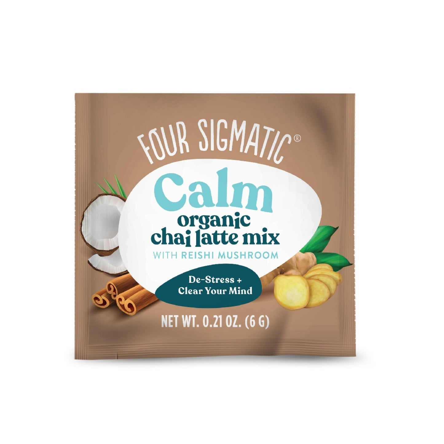 Four Sigmatic Calm Organic Chai Latte Mix Packet Front