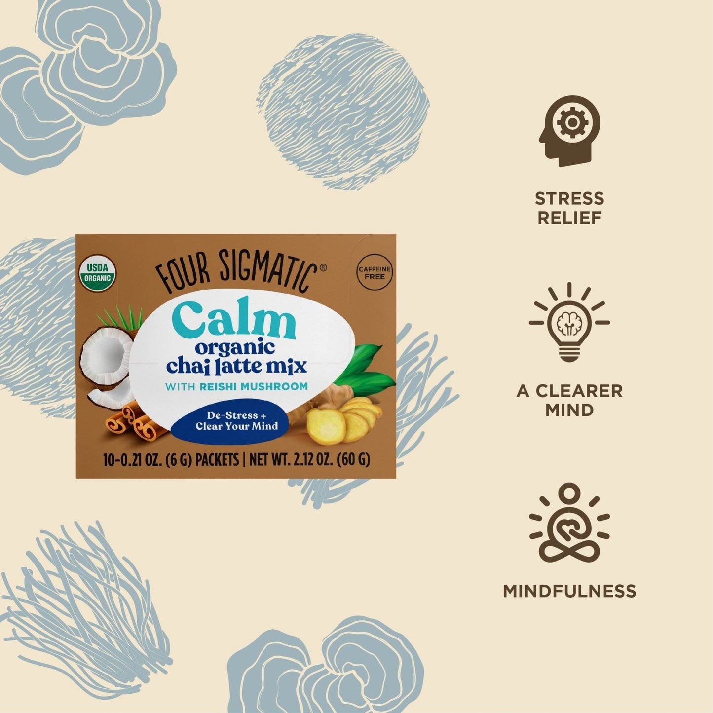 Four Sigmatic Calm Organic Chai Latte Mix Benefits