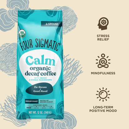 Four Sigmatic Calm Organic Ground Coffee Benefits