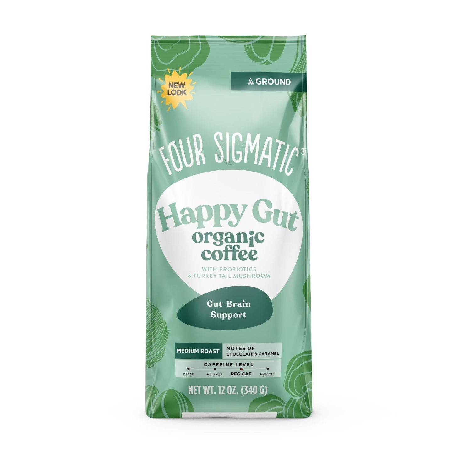 Four Sigmatic Happy Gut Organic Ground Coffee Front