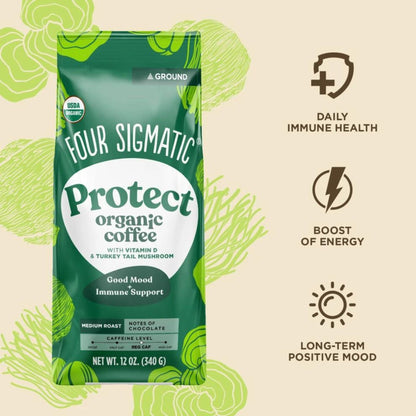 Four Sigmatic Protect Organic Ground Coffee Benefits