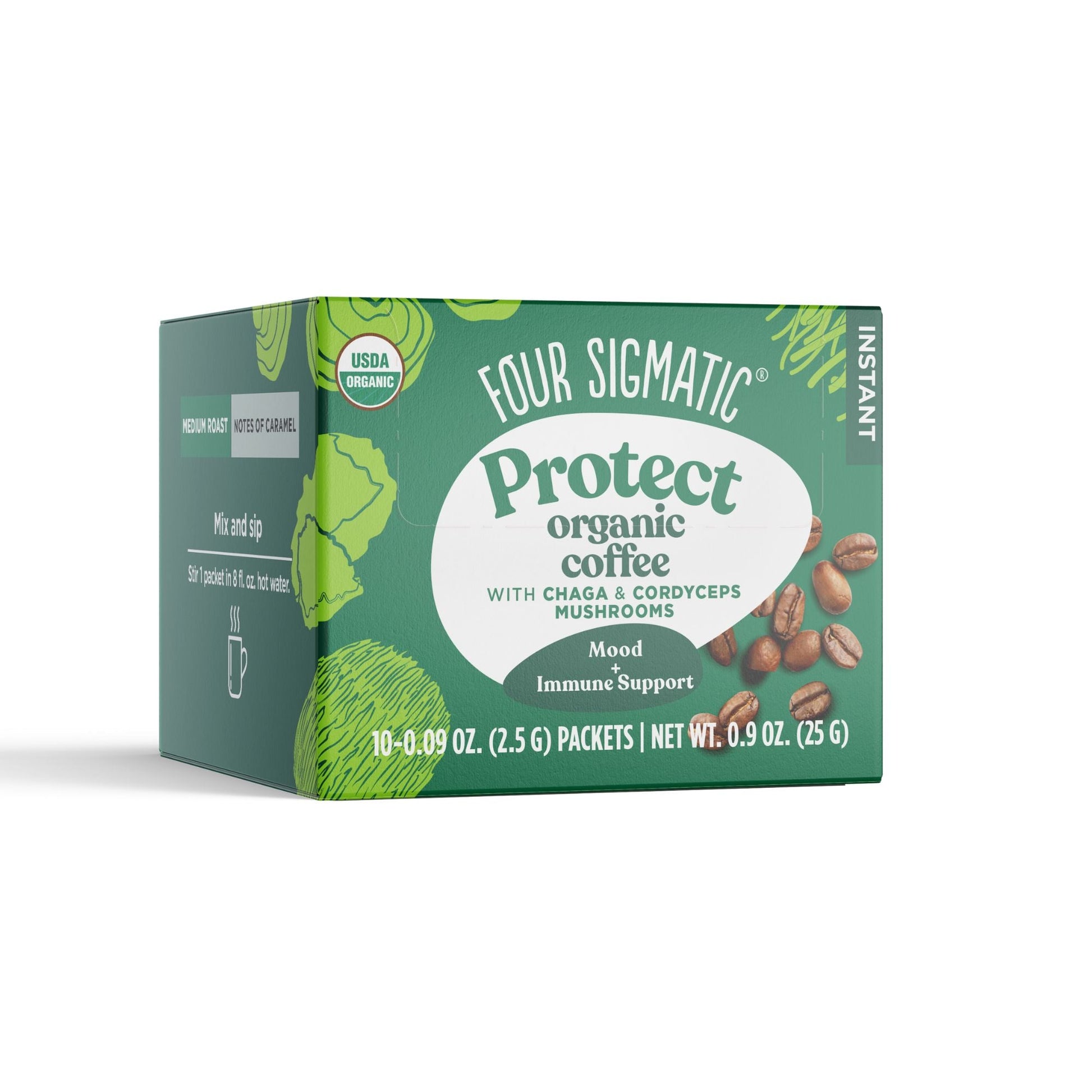 Four Sigmatic Protect Organic Instant Coffee Side