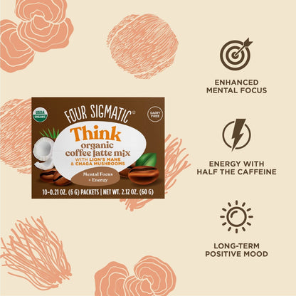 Four Sigmatic Think Organic Coffee Latte Mix Benefits