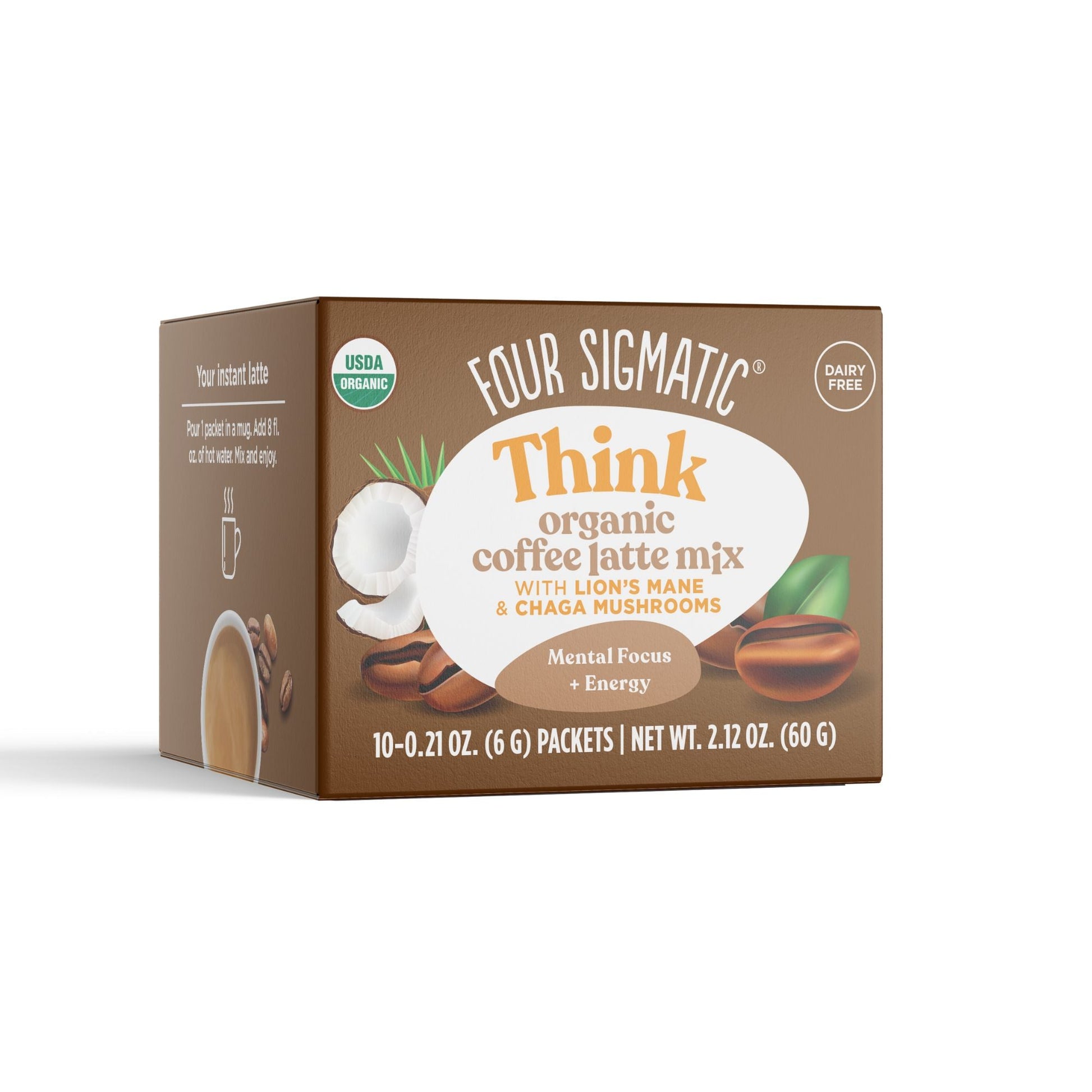 Four Sigmatic Think Organic Coffee Latt Mix Side