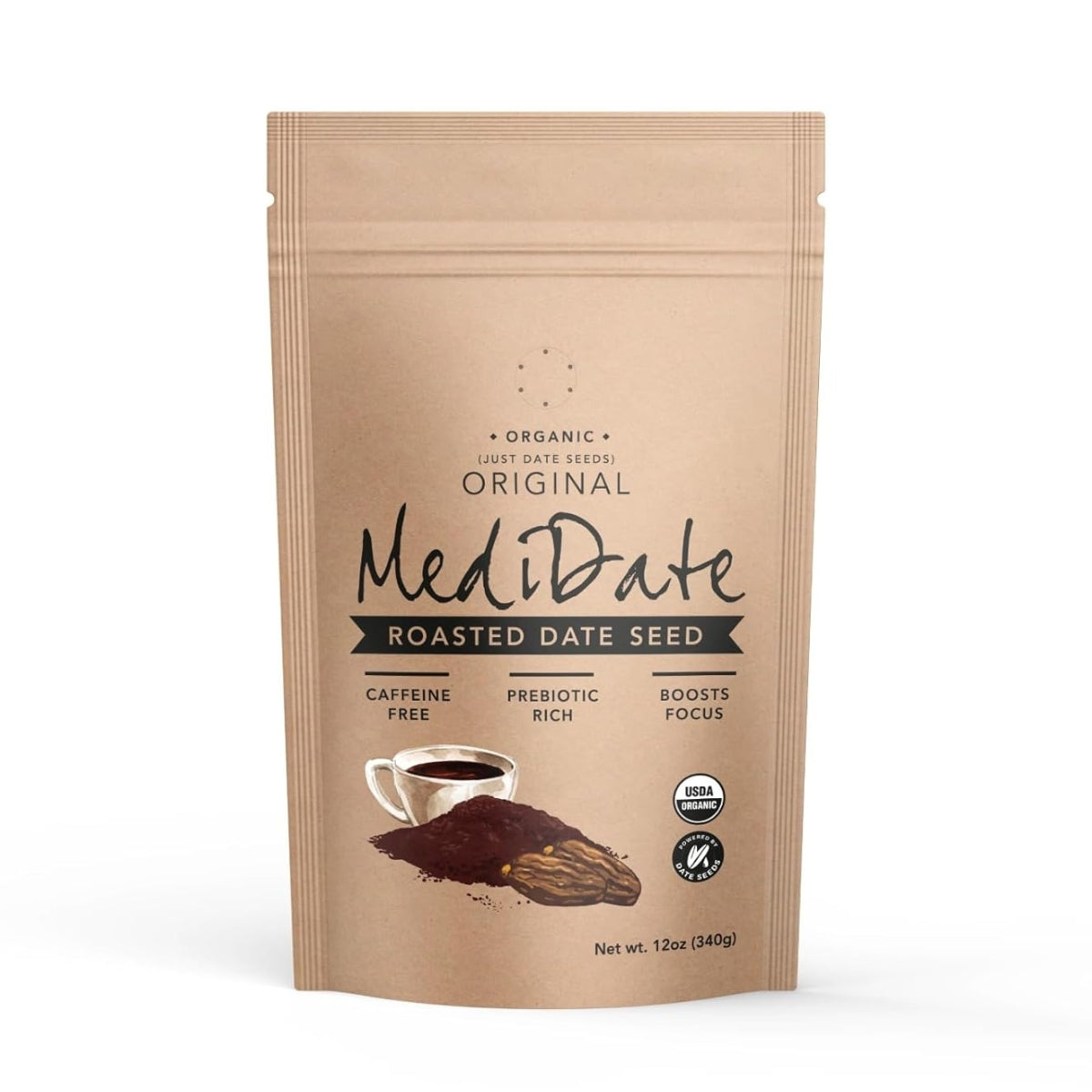 MediDate Roasted Date Seed Coffee Original Front